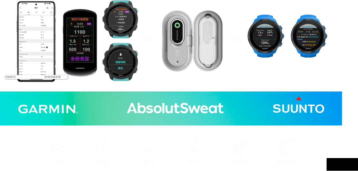 汗液分析仪与 Garmin / Suunto 生态